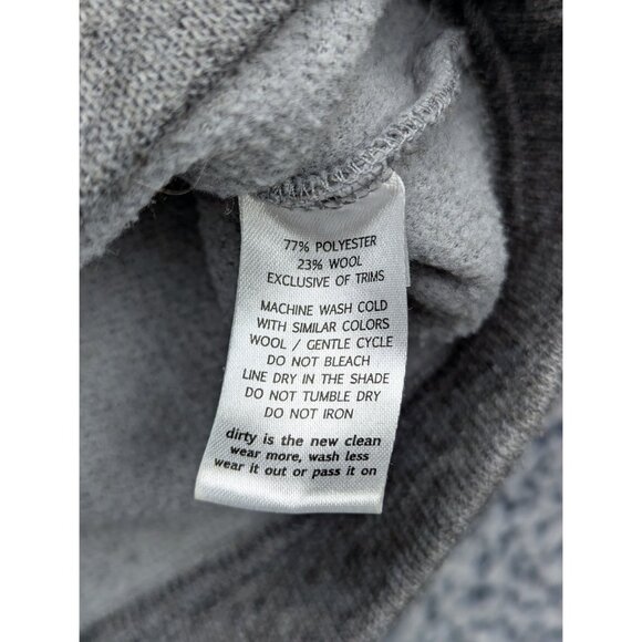 Toad & Co Outbound 1/4 Zip Sweater Mens LG Wool Blend Outdoor Hiking Golf Gray - Picture 11 of 11